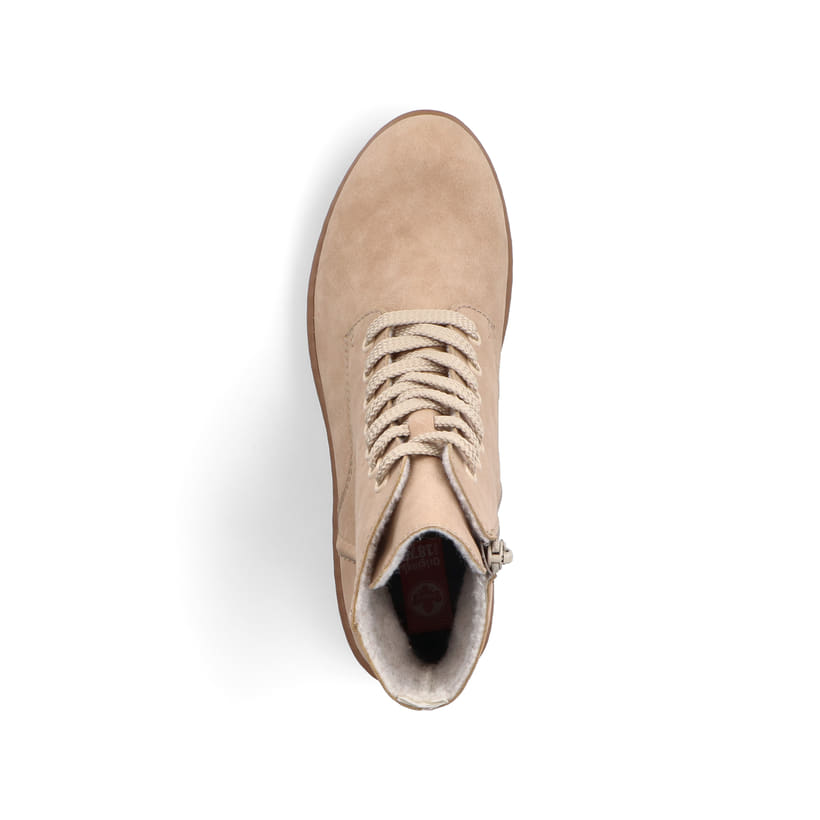 Rieker Artikelnummer X5702-60 Rieker Damen Schnürstiefel braunbeige Lagerräumung