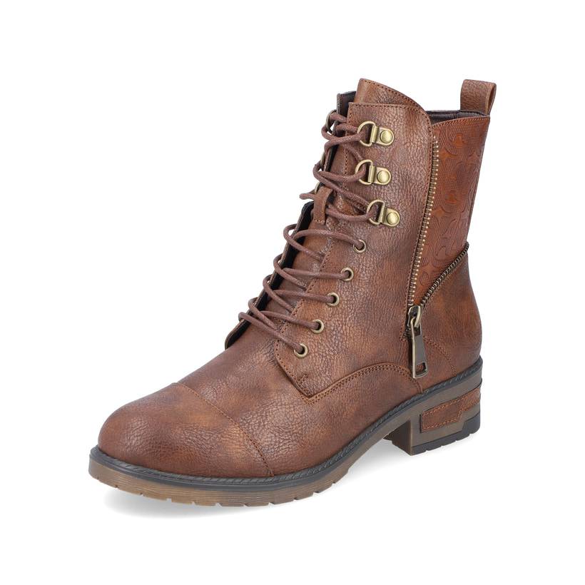 Rieker Artikelnummer 91614-24 Rieker Damen Biker Boots schokobraun Heißer Verkauf