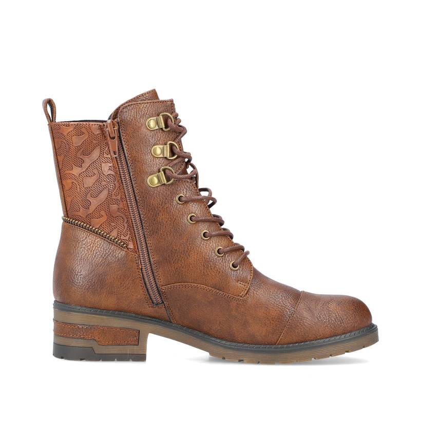 Rieker Artikelnummer 91614-24 Rieker Damen Biker Boots schokobraun Heißer Verkauf