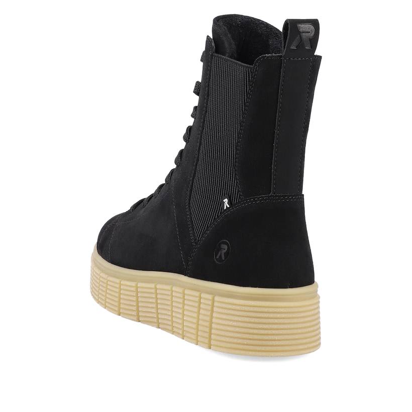 Rieker Artikelnummer W1061-00 Rieker Damen Chelsea Boots urban-black sand-beige Online Outlet