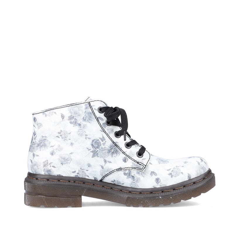 Rieker Artikelnummer 78232-90 Rieker Damen Biker Boots silberweiß Exklusive Angebote