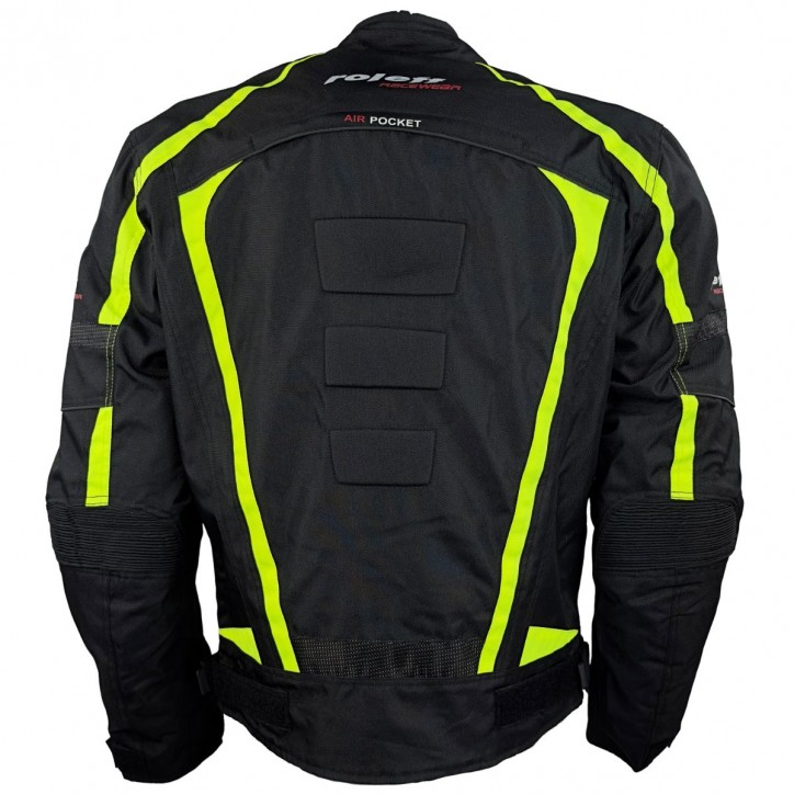 Roleff RO548 - kurze Motorradjacke in Neongelb mit Klimamembrane & Belüftung im Angebot