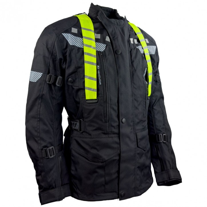 Roleff RO773 - Motorradjacke mit abnehmbarer Neon-Weste Verkauf