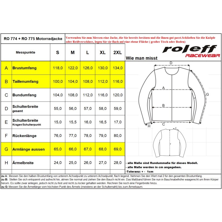 Roleff RO775 - Helle Motorrad- Tourenjacke in Schwarz/Grau im Angebot