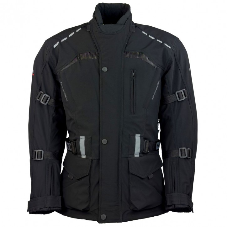Roleff RO1512 - Schwarze Softshell Motorradjacke Online