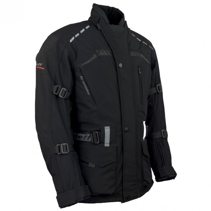 Roleff RO1512 - Schwarze Softshell Motorradjacke Online