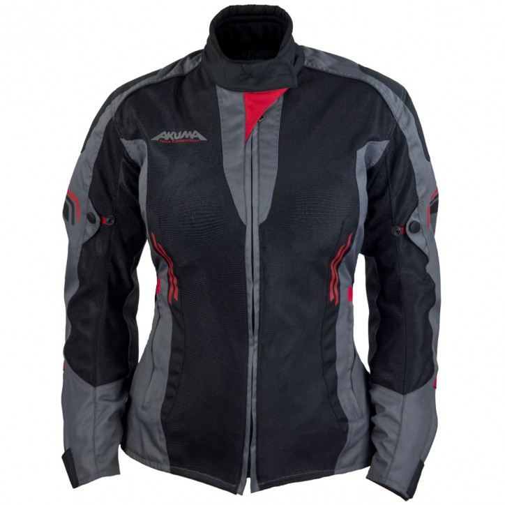 Roleff Akuma Sommer Damen Textiljacke 1.0 schwarz/anthrazit/rot Exklusivangebot