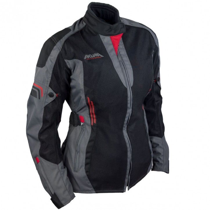 Roleff Akuma Sommer Damen Textiljacke 1.0 schwarz/anthrazit/rot Exklusivangebot