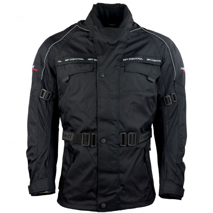 Roleff RO700 - lange Textil Motorradjacke Reno -schwarz Auslauf