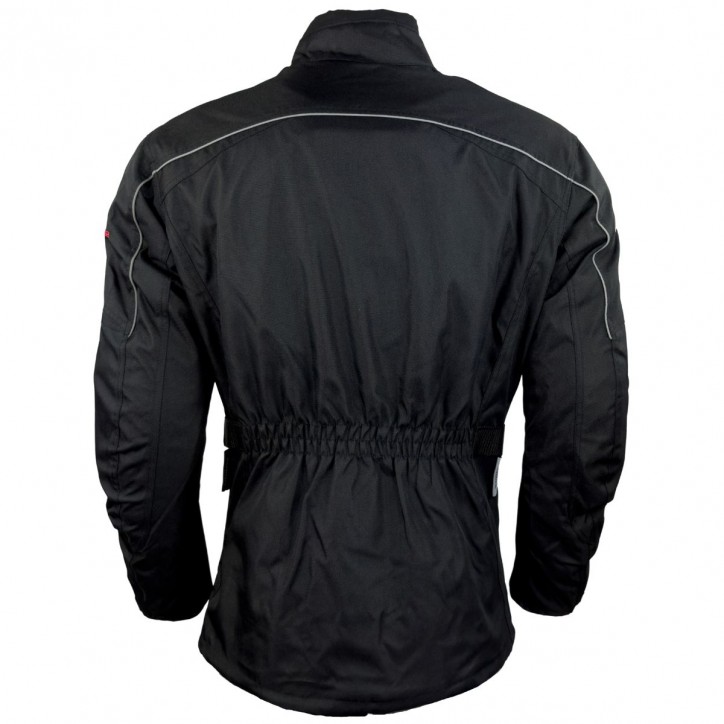 Roleff RO700 - lange Textil Motorradjacke Reno -schwarz Auslauf