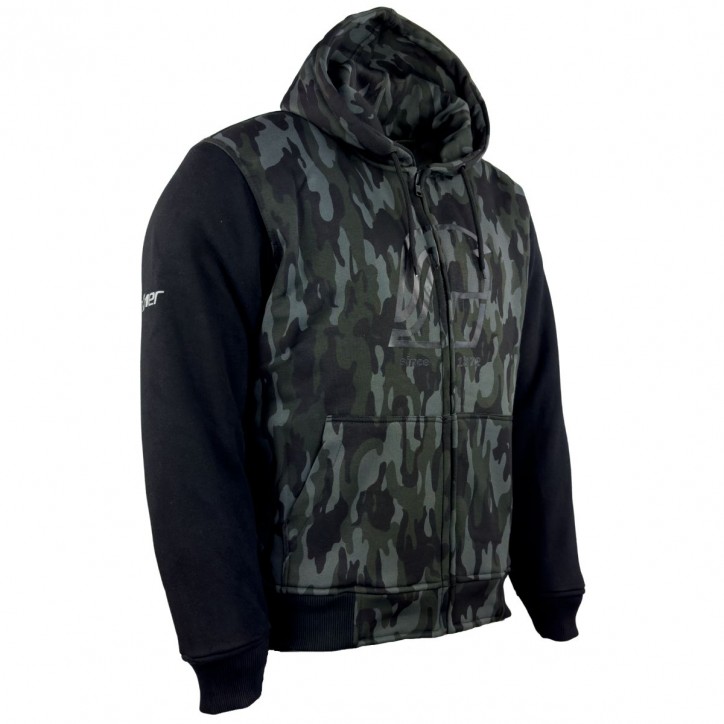Roleff RO3340 - Hoodie mit Aramid & Protektoren - camouflage/schwarz Outlet