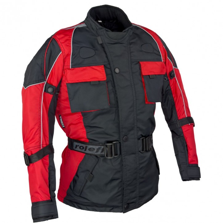 Roleff RO432K Motorradjacke für Kinder, rot Günstiger Verkauf