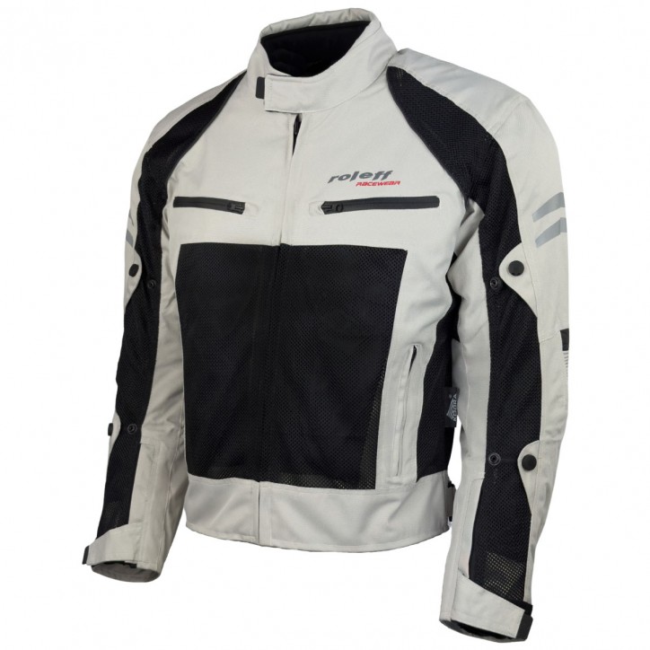 Roleff RO614 - Helle Mesh Motorradjacke mit Klimamembrane: Perfekt für Sommertouren