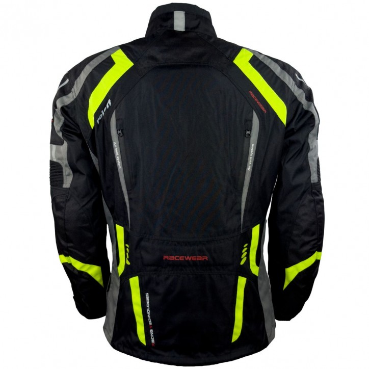 Roleff RO387 - auffällige Motorradjacke in Schwarz / Neongelb Angebote