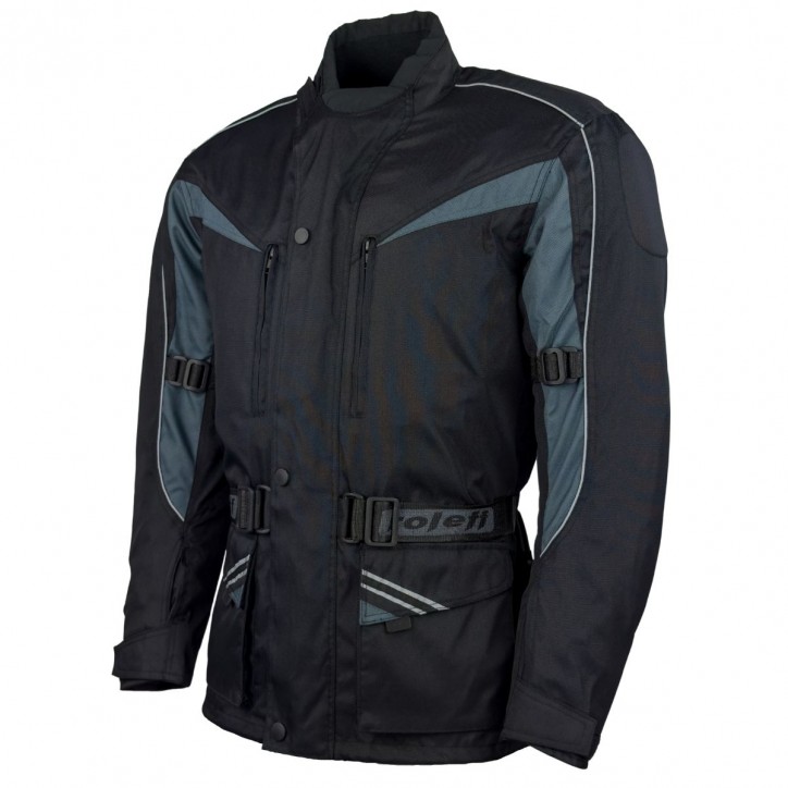 Roleff RO10003 - Motorradjacke in Schwarz / Grau