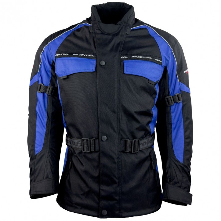 Roleff RO702 - Motorradjacke in Schwarz / Blau Blitzverkäufe