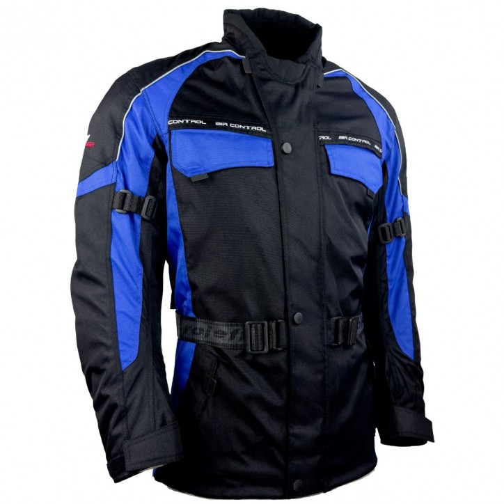 Roleff RO702 - Motorradjacke in Schwarz / Blau Blitzverkäufe