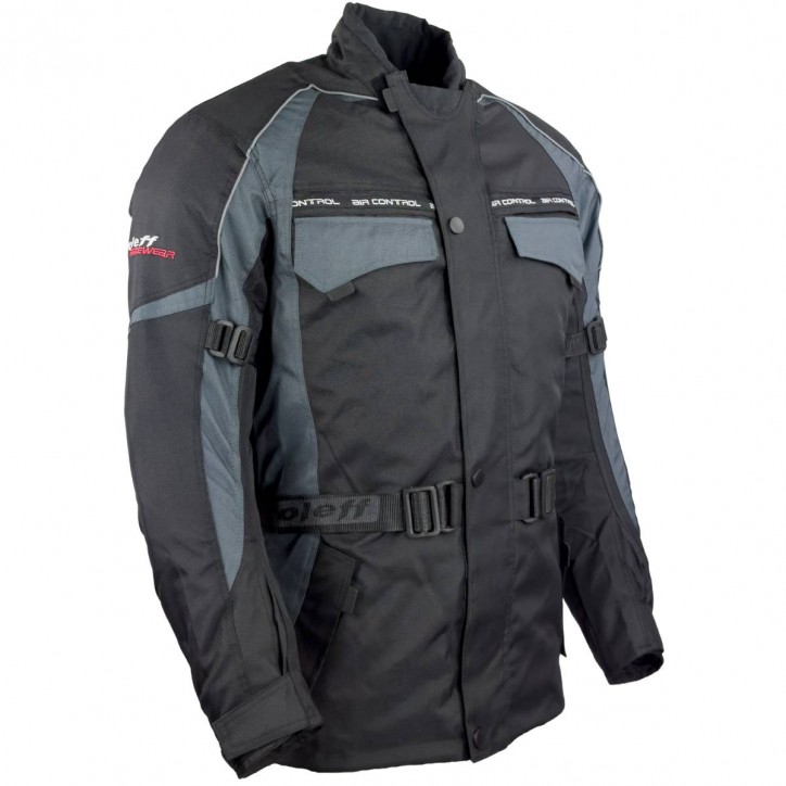 Roleff RO701 - Motorradjacke in Schwarz / Grau Online