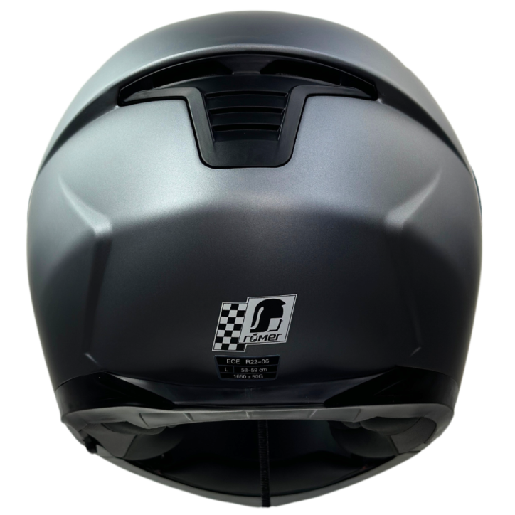 Roleff RR20771 - Römer Klapphelm -Motorradhelm mit Sonnenvisier, titanium- matt Auslauf