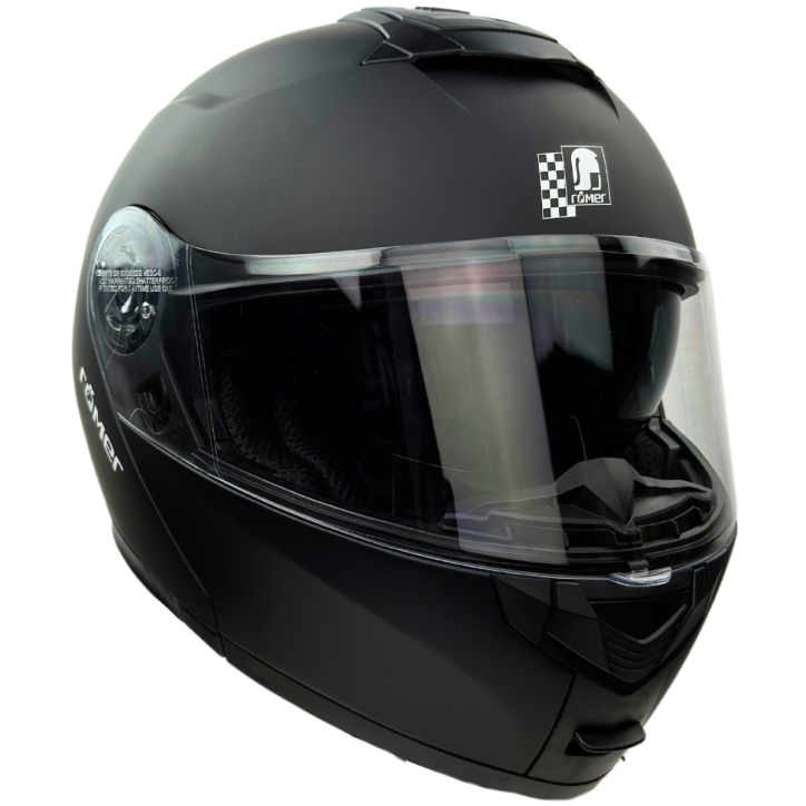 Roleff RR20770 - Römer Klapphelm -Motorradhelm mit Sonnenvisier, matt-schwarz Verkauf