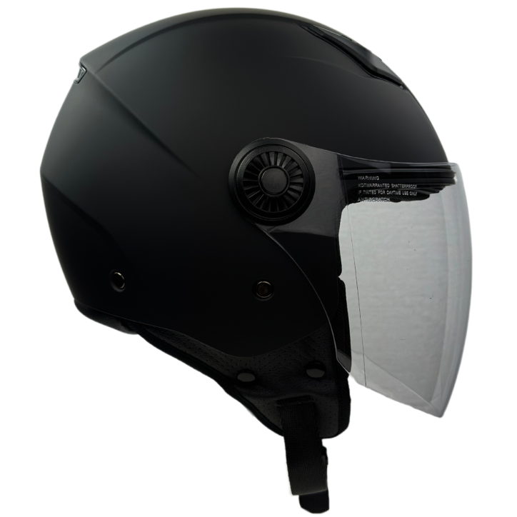 Roleff RR10801 - Römer Jethelm - Motorradhelm, mattschwarz Hotsell