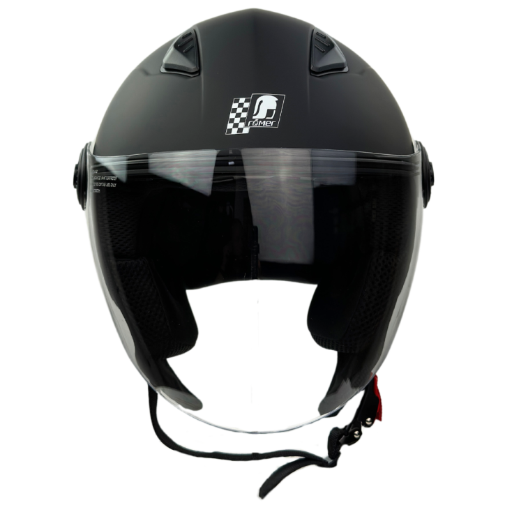 Roleff RR10801 - Römer Jethelm - Motorradhelm, mattschwarz Hotsell