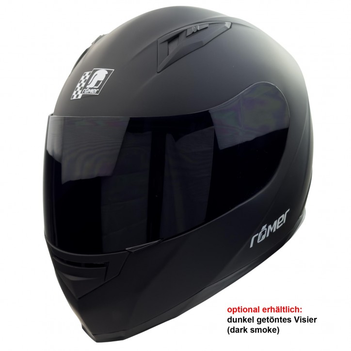 Roleff RO20040 - Motorradhelm mit Belüftung, matt schwarz