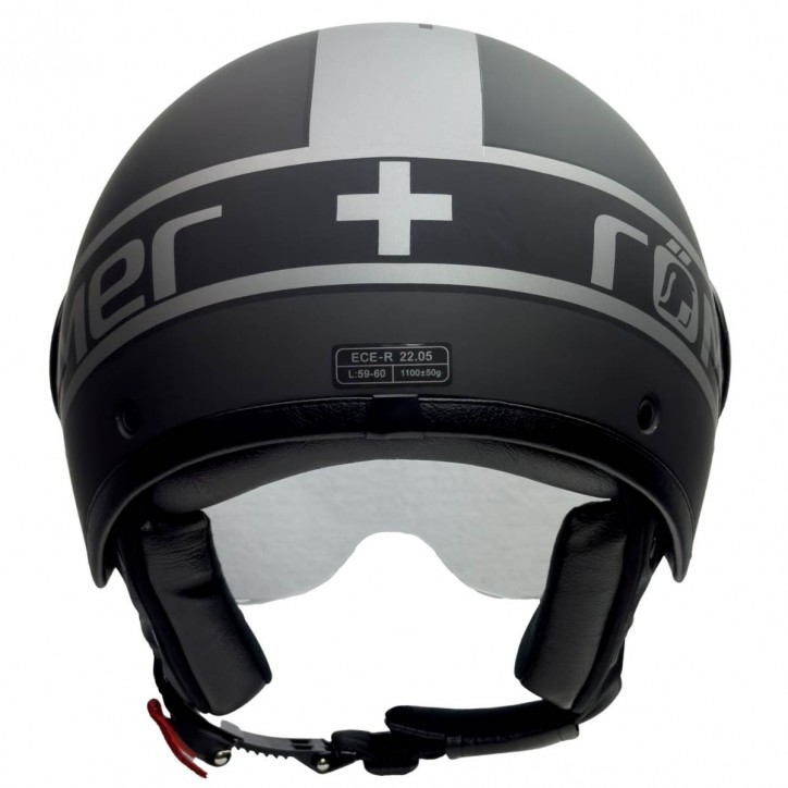 Roleff Motorrad- Jethelm mit Pilotenvisier in edlem Design Blitzverkäufe