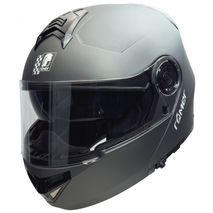 Roleff RO20056 - Klapphelm mit integriertem Sonnenvisier in Titanium