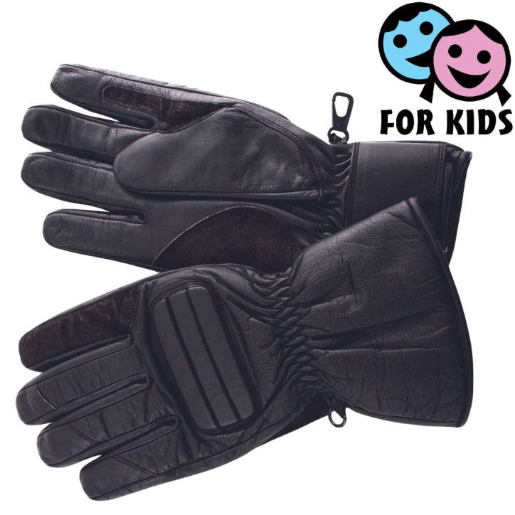 Roleff RO500K - Kinder- Lederhandschuhe mit kurzer Stulpe