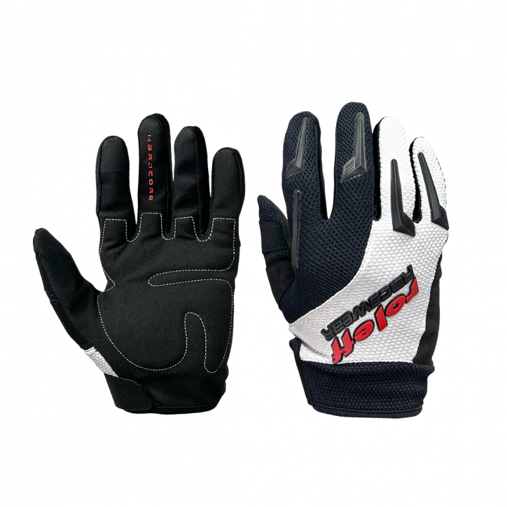 Roleff RO55 - Motocross- Handschuhe in schwarz/weiss