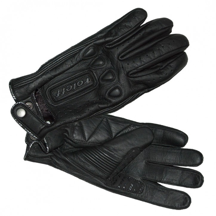 Roleff RO64 - Sommer Lederhandschuhe mit kurzer Stulpe und Knopfriegel