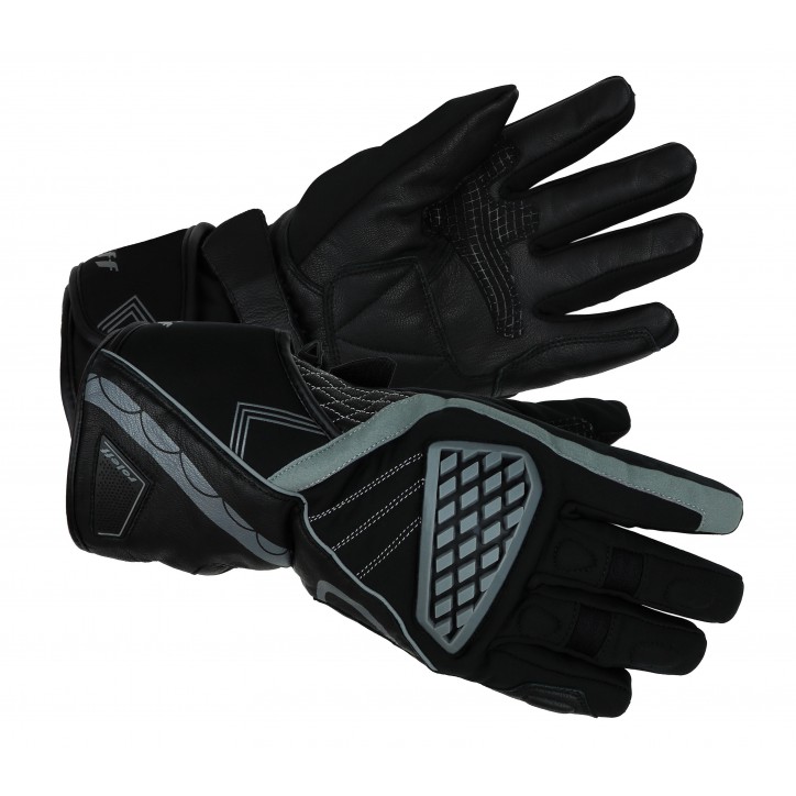 Roleff RO202 - Schwarz-Graue Motorradhandschuhe