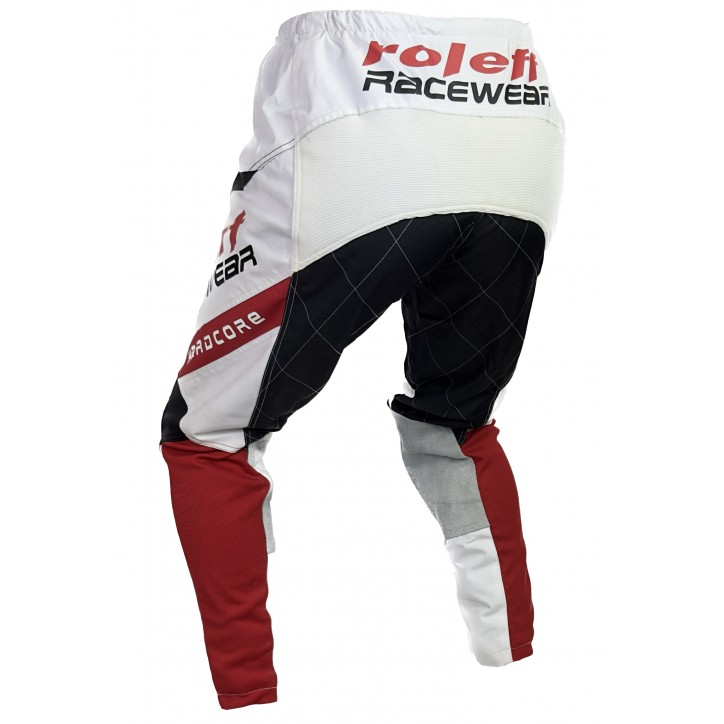Roleff RO872 - MX Hose weiss/rot Motocross- Hose Angebote