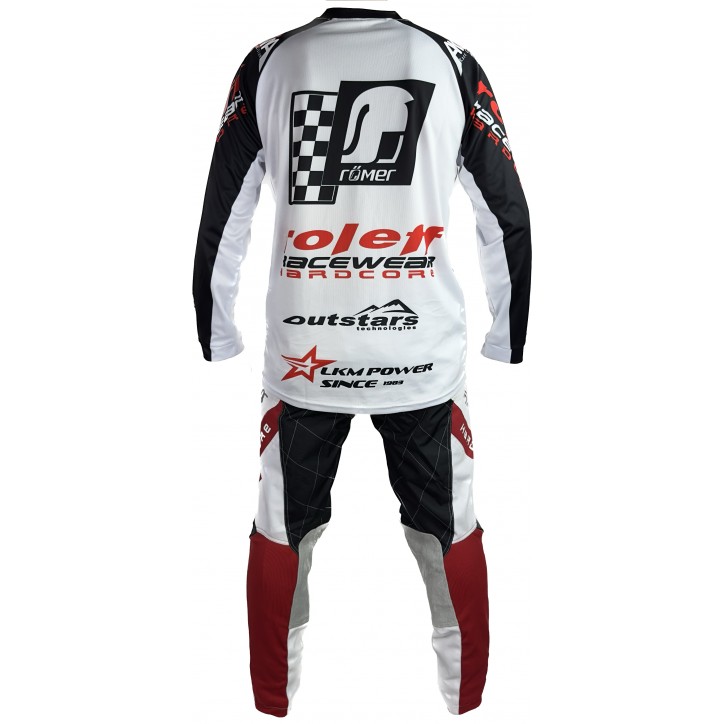 Roleff RO872 - MX Hose weiss/rot Motocross- Hose Angebote