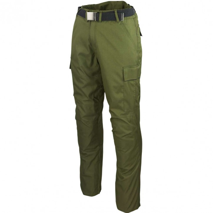 Roleff RO17002 - M89 Textil-Motorradhose, oliv mit Koppel & Protektoren