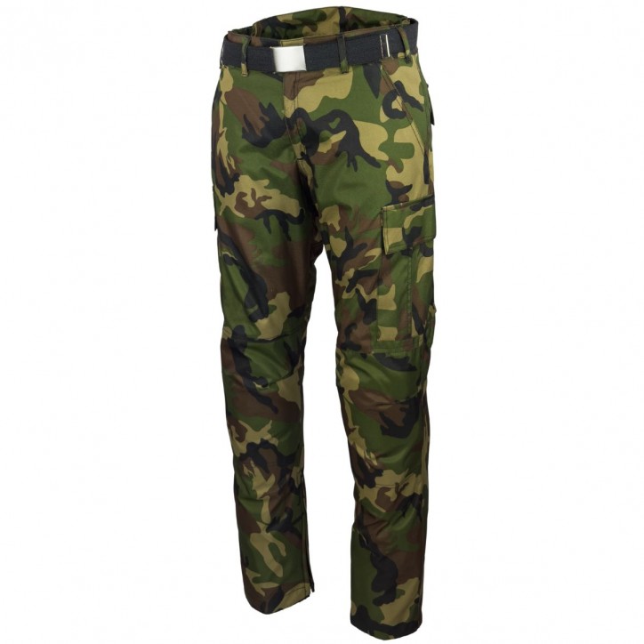 Roleff RO17001 - M89 Textil-Motorradhose, camouflage mit Koppel & Protektoren