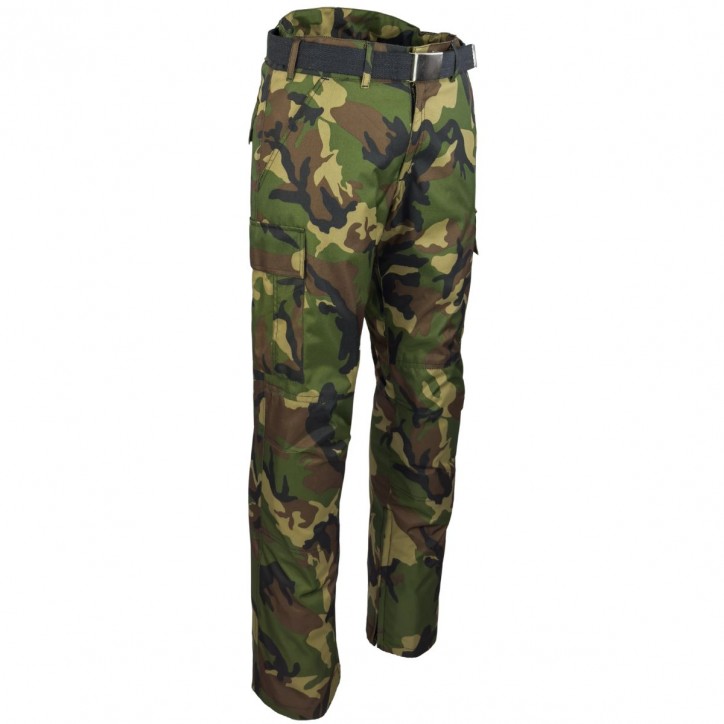 Roleff RO17001 - M89 Textil-Motorradhose, camouflage mit Koppel & Protektoren Schlussverkauf