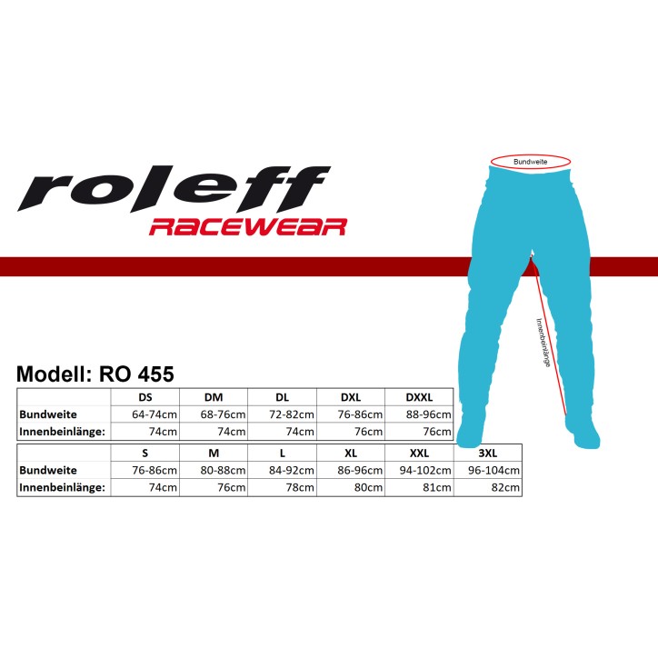 Roleff RO455D - Damen- Taslan Motorradhose mit Comfort-Stretchzonen und Protektoren Günstiger Verkauf