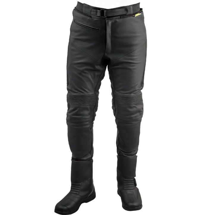 Roleff RO16 - Stiefel- Motorradhose aus hochwertigem Rind-Nappaleder und kompletter Sicherheitsausstattung