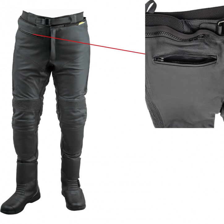 Roleff RO16 - Stiefel- Motorradhose aus hochwertigem Rind-Nappaleder und kompletter Sicherheitsausstattung Blitzverkäufe
