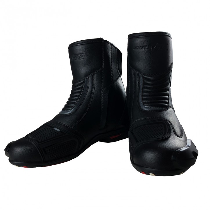 Roleff RO020 - Halbhoher Motorradstiefel "Sport", mit auswechselbaren Schleifpads