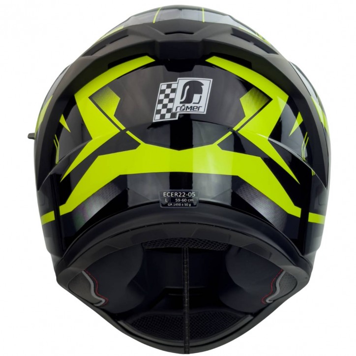Roleff RO202211 - Integralhelm mit Sonnenvisier, Neongelb glänzend Angebote