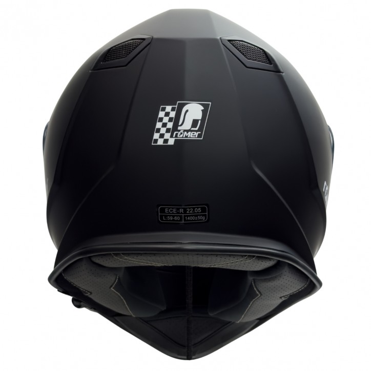 Roleff RO813 - Schwarzer Integralhelm mit Sonnenvisier Meist gekauft