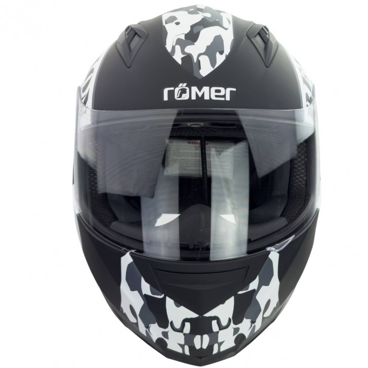 Roleff RO20041 - Schwarzweißer Integralhelm Revolution Verkauf