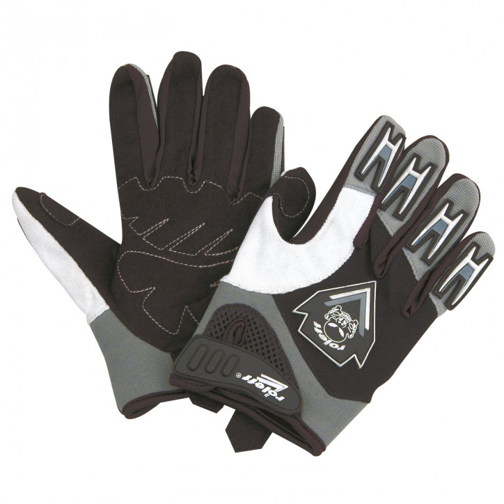 Roleff RO59 - Kinder- Motocross- Handschuhe in schwarz/grau/weiss
