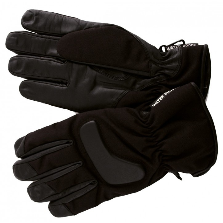 Roleff RO600 - Schwarze, leichte Leder-Textil Motorradhandschuhe KODRA­® für Frühling und Herbst