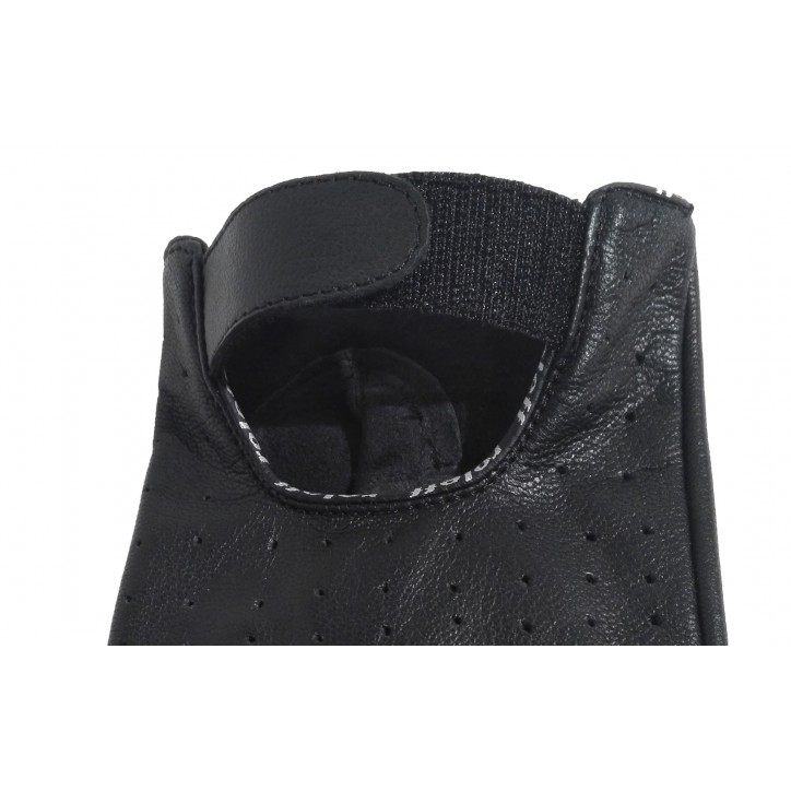 Roleff RO30 - Schwarze, fingerlose Handschuhe aus Leder Günstiger Verkauf
