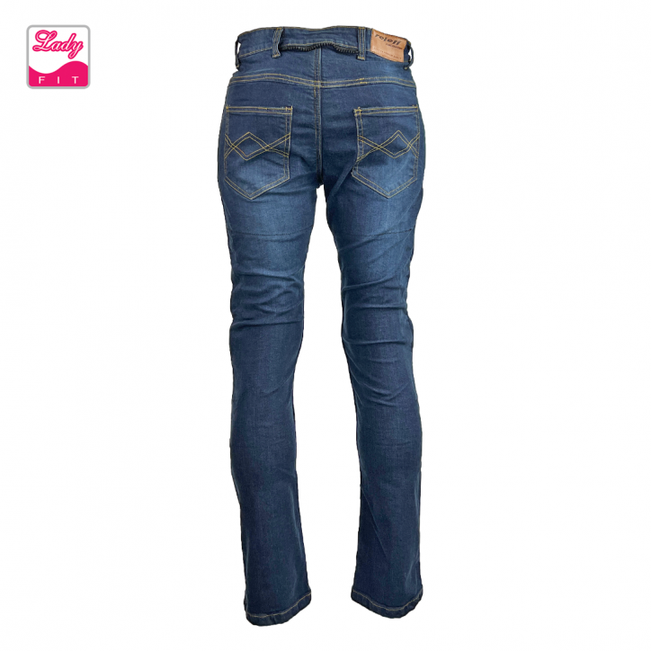 Roleff RO185 - Blaue Aramid Motorradjeans mit Protektoren für Damen Blitzverkäufe
