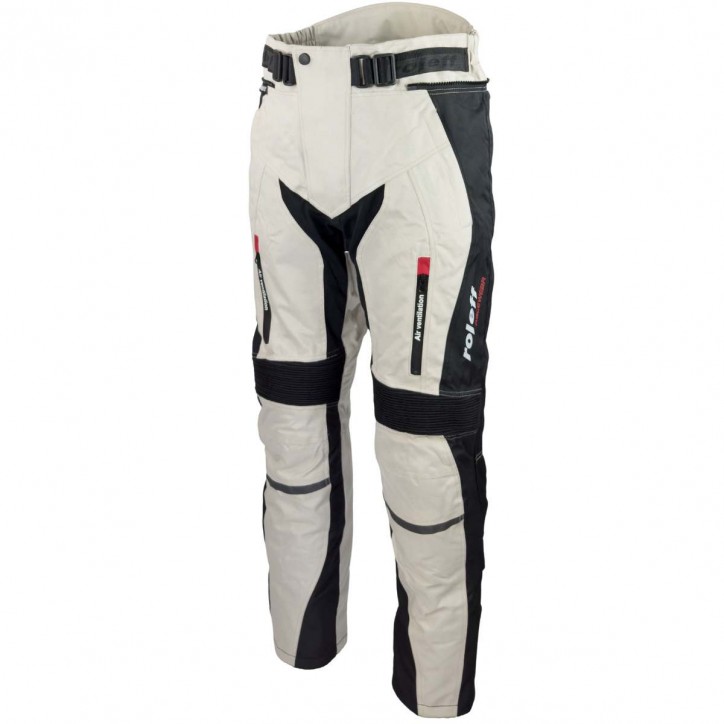 Roleff RO1524 - Helle Motorradhose mit Belüftungssystem und Stretch-Einsätzen